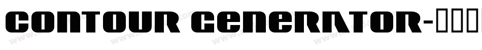 Contour Generator字体转换
